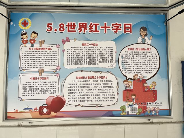 南京市江宁科学园小学开展世界红十字日宣传活动1