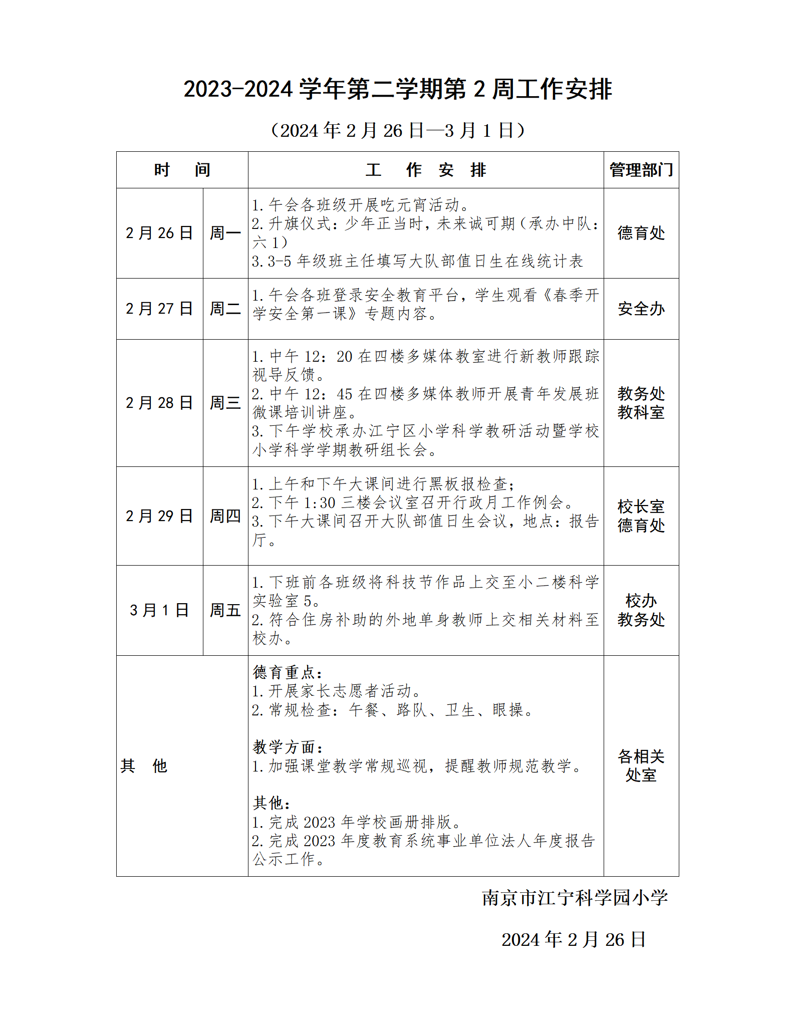 2023-2024学年第二学期第2周工作安排.png